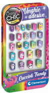 Clementoni - Crazy Chic Unghie Adesive Animals 18135
