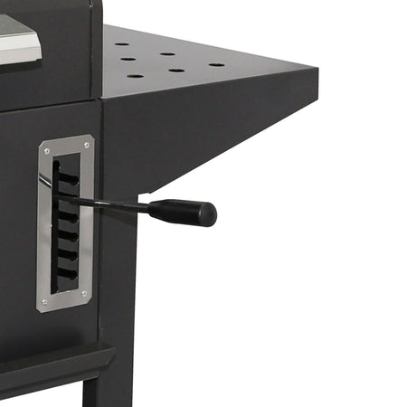 Barbecue a carbone "Teseo" fornello con griglia Regolabile e tappo 127 x 70 cm "Made in Itay"