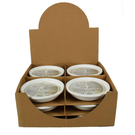 Ceri alla citronella in coccio di terracotta bianco per matrimoni ed eventi Ø 14,5 cm