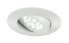 Incasso Controsffitto Faretto Tondo Policarbonato Bianco Led 5 watt Luce Calda