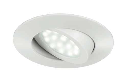 Incasso Controsffitto Faretto Tondo Policarbonato Bianco Led 5 watt Luce Calda