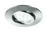 Faretto Incasso Tondo Policarbonato Cromato Led 5 watt Luce Calda