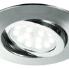 Faretto Incasso Tondo Policarbonato Cromato Led 5 watt Luce Calda