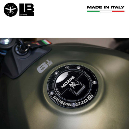 Adesivo 3D protezione tappo serbatoio compatibile con Moto Morini SEIEMMEZZO SCR
