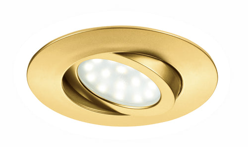 Faretto a Incasso Oro Tondo Policarbonato Controsoffittatura Led 5 watt Luce Calda