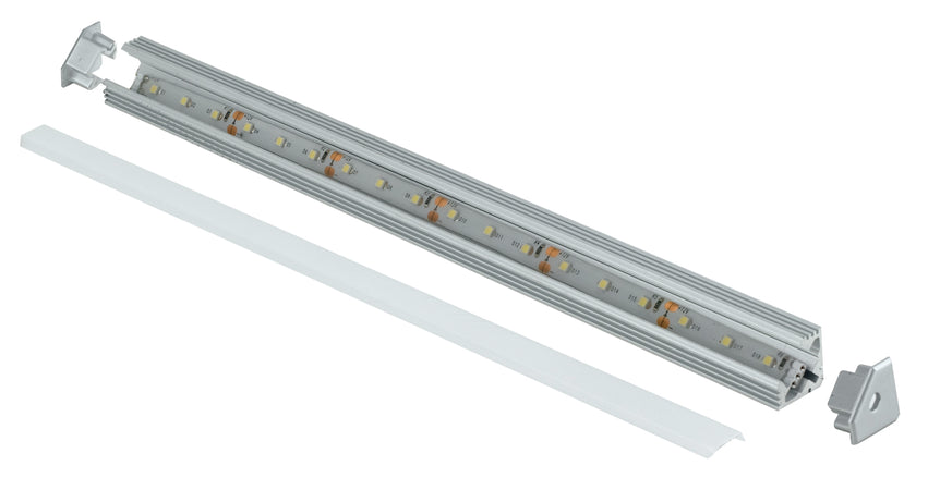 Profilo 1 m Angolare per Strip Led con Tappi