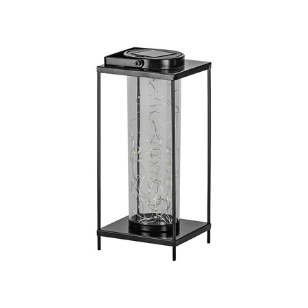 Lampada Contemporanea Da Esterno Z_Solar Led Acciaio Nero