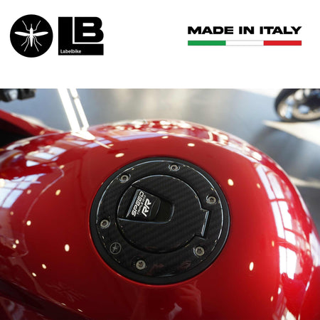 Adesivo 3D Protezione tappo serbatoio compatibile con Triumph Speed Triple 1200 RR