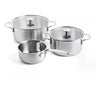 Batteria pentole kitchen aid 05088-001 acciaio spazzolato acciaio spaz