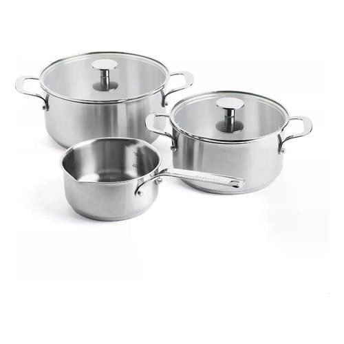 Batteria pentole kitchen aid 05088-001 acciaio spazzolato acciaio spaz