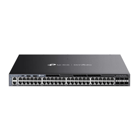 Tp-link omada sg6654xhp switch di rete gestito l3 gigabit ethernet (10/100/1000) supporto power over ethernet (poe) 1u nero