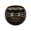 Lampada Moderna Da Esterno Z_Solar Led Metallo Nero E Oro