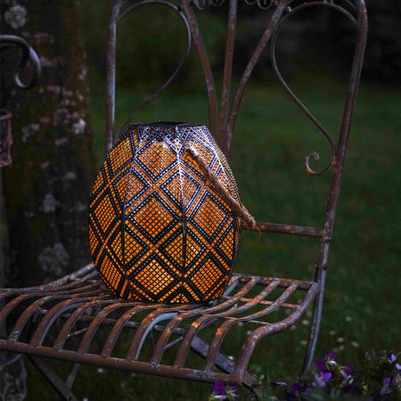 Lampada Contemporanea Da Esterno Z_Solar Led Metallo Argento Antico