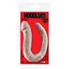 Fallo dildo realistico doppio anale vaginale flessibile forma U-shaped dong 41cm rosa carne