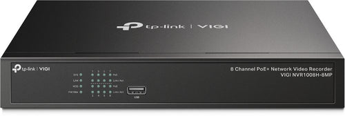 Tp-link vigi nvr1008h-8mp videoregistratore di rete (nvr) nero - 143435
