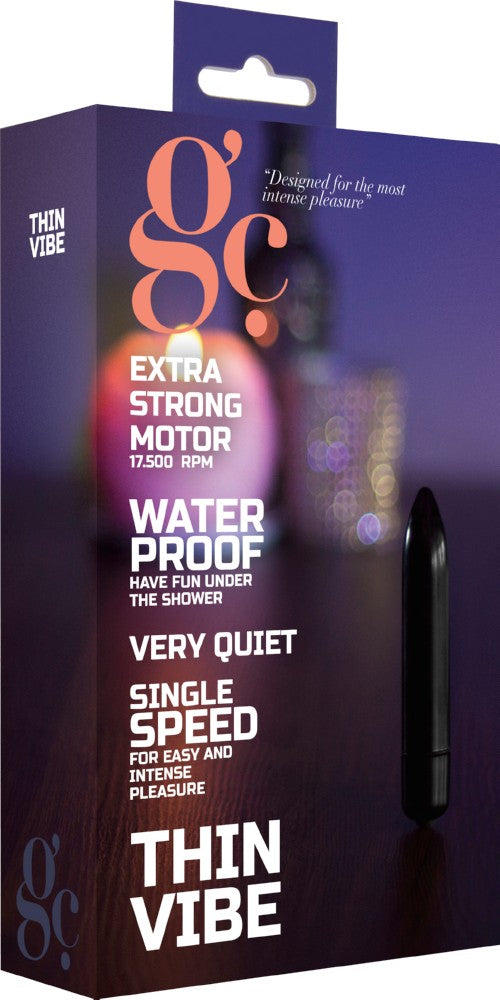 Mini vibratore classico donna Thin Vibe Bullet di GC