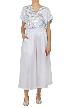 8PM 8pm - T-shirt - 450722 - Bianco/Argento da donna