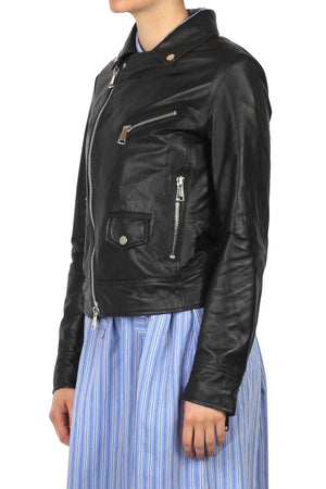 3JOLIE 3jolie - Giubbotto in pelle - 451426 - Nero da donna