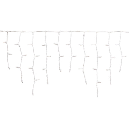 Cascata luce fredda blu e bianco con maxi led per interno ed esterno decorazione natalizia