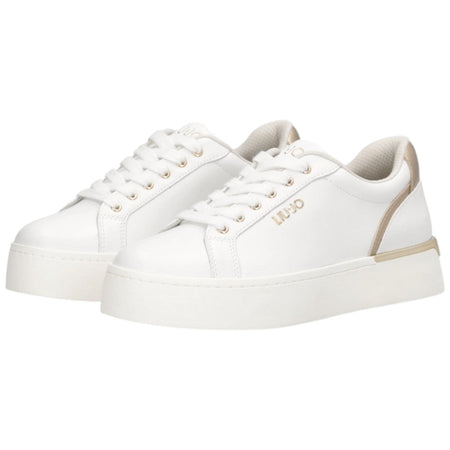 Liu Jo scarpe bianche oro sneakers platform PRETTY