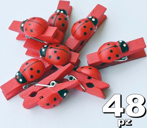 48PZ MOLLETTA 2.5MM LEGNO COCCINELLA BOMBONIERE LAUREA COMPLEANNO PORTAFORTUNA Casa e cucina/Hobby creativi/Materiali per hobby creativi/Forniture per feste/Bomboniere Trade Shop italia - Napoli, Commerciovirtuoso.it