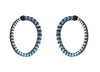 Dago - Orecchini Creole Sfumati Grandi Blu