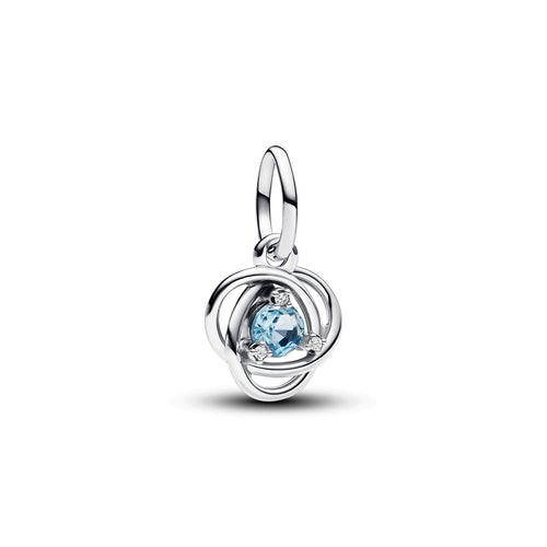 Pandora - Pendente Cerchio Eterno Azzurro Marzo