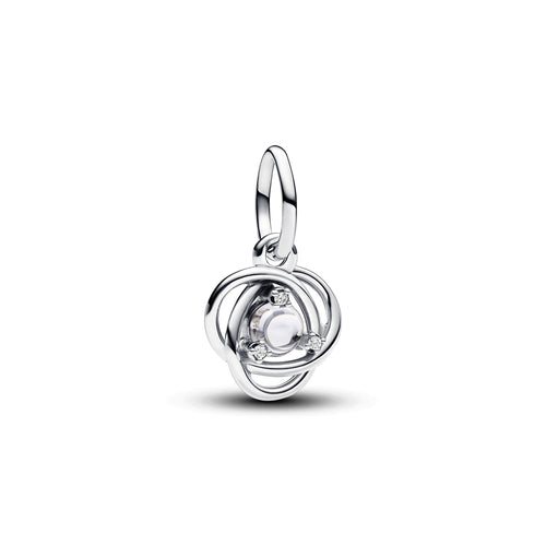 Pandora - Pendente Cerchio Eterno Bianco Aprile