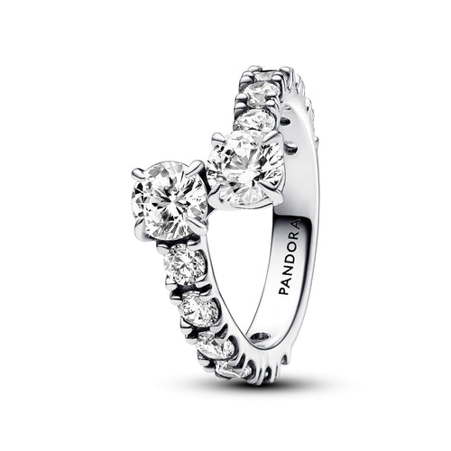 Pandora - Anello Fascia Scintillante Intrecciata