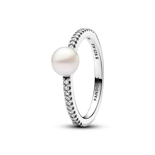 Pandora - Anello Perla d’Acqua Dolce Coltivata e Pavè