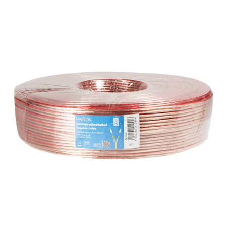 Cavo Audio per diffusori acustici Trasparente 1,5 mm matassa 100m