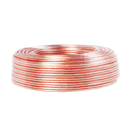 Cavo Audio per diffusori acustici Trasparente 2,5 mm matassa 100m