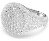 Swarovski - Anello cocktail Meteora Bianco, Placcato rodio