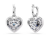 Swarovski - Orecchini pendenti Hyperbola Cuore, Blu, Placcato rodio