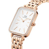 Daniel Wellington - OROLOGIO QUADRO LUMINE BEZEL 5-LINK MELROSE