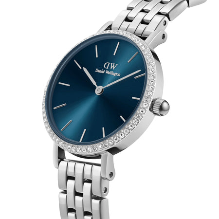 DANIEL WELLINGTON - OROLOGIO PETITE LUMINE BEZEL 5-LINK ARCTIC S