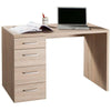 Scrivania con 4 cassetti, postazione porta PC da ufficio e cameretta 110 cm Made in Italy