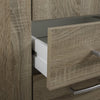 Armadio in legno 3 ante con cassettiera, armadietto portabiti e scarpiera Made in Italy