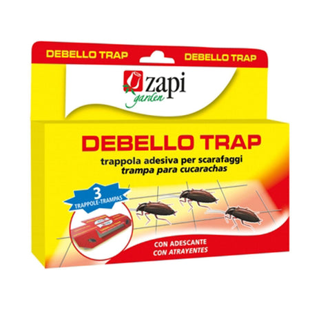 PZ 3 TRAPPOLA ADESIVA DEBELLO PER SCARAFAGGI CASA E AMBIENTI DOMESTICI