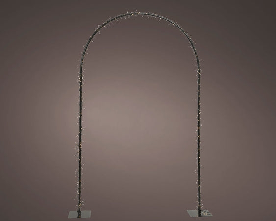 Figura luminosa di Arco, led a luce bianco caldo in acrilico da 230 cm
