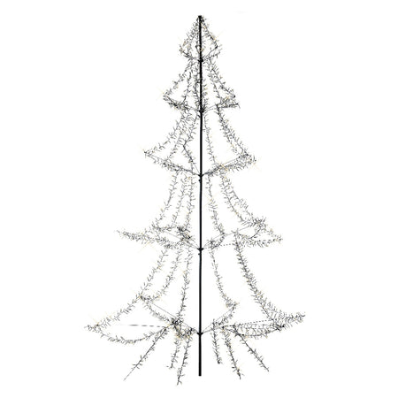 Figura luminosa Albero luminoso con led a luce bianco caldo 8 funzioni in acrilico