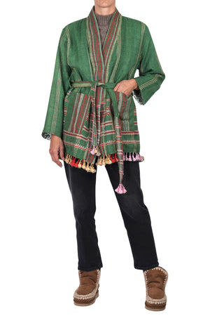 LA FEMME BLANCHE La Femme Blanche - Giacca - 461422 - Fantasia Verde da donna
