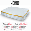 Materasso Momo 160x190 gomma e memory alto 27cm