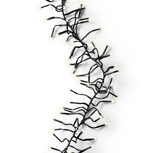 Catena lineare a LED luce calda con 8 funzioni luminose, rotolo da 27 metri