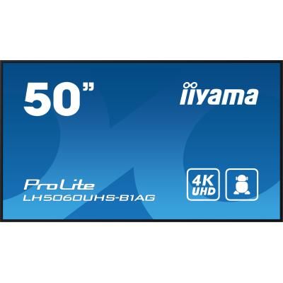 Iiyama lh5060uhs-b1ag visualizzatore di messaggi pannello a digitale 125,7 cm (49.5\) led wi-fi 500 cd/m² 4k ultra hd nero processore integrato android 11 24/7