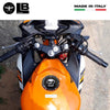 Adesivo Honda Protezione tappo serbatoio moto senza fori - Logo Honda Bianco