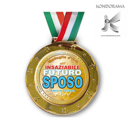 Medaglia Con Tricolore "Sposo" Medaglia Regalo idea per addio al Celibato