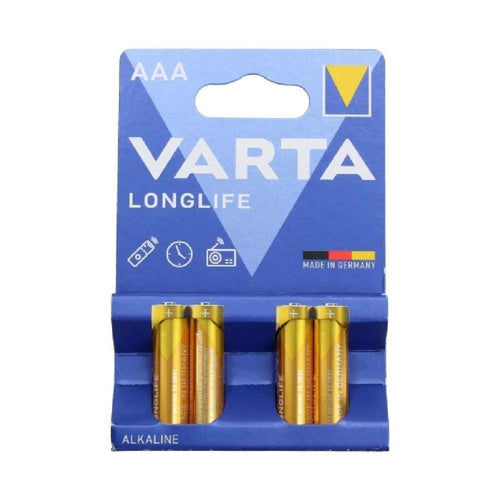 BATTERIA LONGLIFE MINISTILO AAA ALCALINA 4PZ VARTA