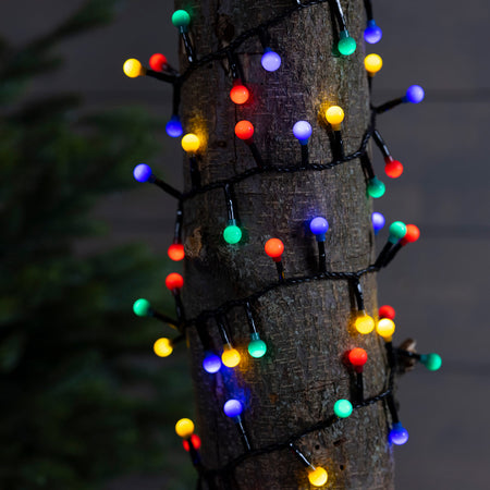 Luci di natale catena a ciliegia con led Ø 3 mm da esterno con 8 funzioni, da 500 LED