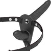 Imbracatura Fetish Submissive doppio Strap-on con Vibrazione